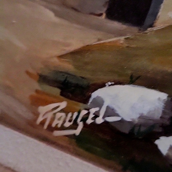 3-D CARVED WOOD WALL ART SIGNED - Picture 5 of 7